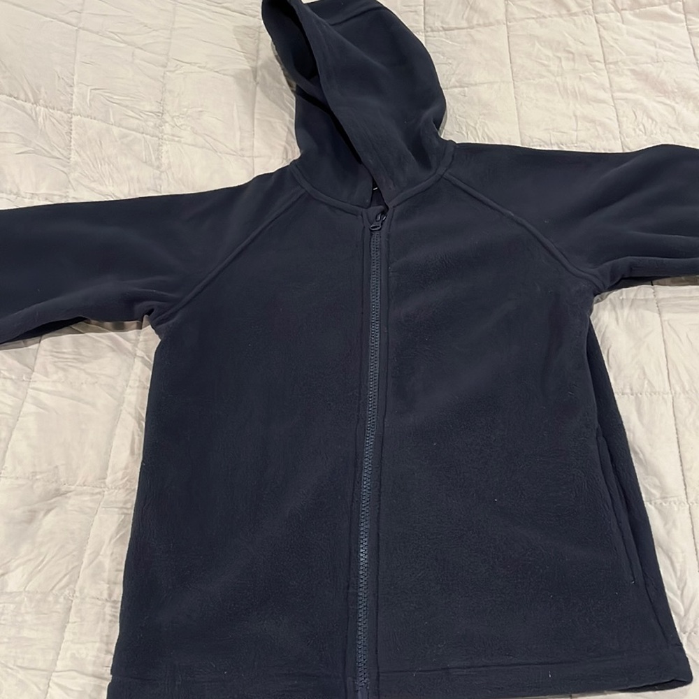 Boys navy blue fleece jacket by Nautica school uniform. Size S/P8 Regular.